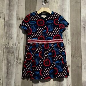 Catimini Girls Cotton Apple Print Dress